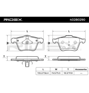 Plaquettes de frein pour FORD, JAGUAR, VOLVO- 30793539, 31200229, 30793857, 31323601