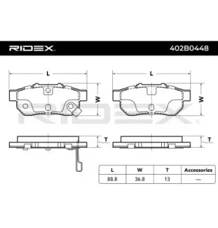 Plaquettes de frein pour HONDA, ISUZU- 5860051480, 5860051490, 5860091630, 5860095750, 5860177980 5860195200