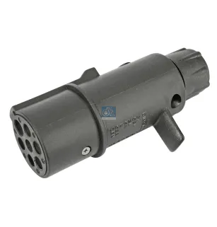 Fiche, plastique, 24 V, ISO 1185, 7 poles pour Mack Mid-Liner - MAN TG-Serie - Renault C-Serie, D-Serie, G / Manager