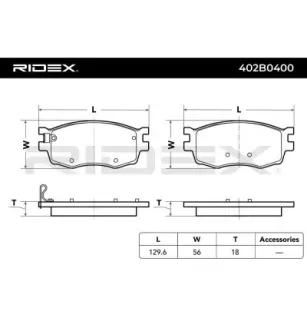 Plaquettes de frein pour HYUNDAI KIA- 581011GE00