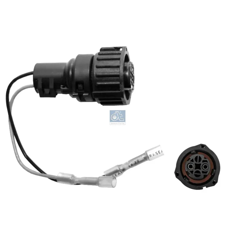 Cable adaptateur, L: 190 mm, DIN 72585, 2 poles pour Mack Mid-Liner - MAN TG-Serie - Renault C-Serie, D-Serie