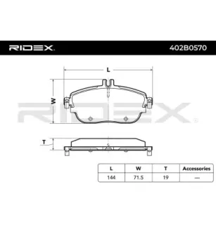 Plaquettes de frein pour INFINITI, MERCEDES-BENZ- 0004203002, 0004209104, 0064200620, 0064204620