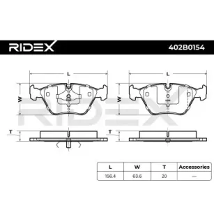 Plaquettes de frein pour BMW MG- SFP000040