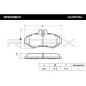 Plaquettes de frein pour CHRYSLER, MERCEDES-BENZ VW- 2D0698451B