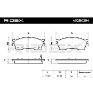 Plaquettes de frein pour KIA- 0K2N13328Z, 0K2N13328ZA, 0K9B63328Z, 0K9D03323Z, 0K9D03328Z, 58115FDC00, 58115FDB00 OK2N13328ZA