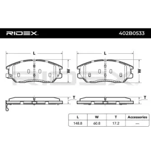 Plaquettes de frein pour HYUNDAI, KIA, SSANGYONG- 4813008260, 4813008BA0 4813A21100