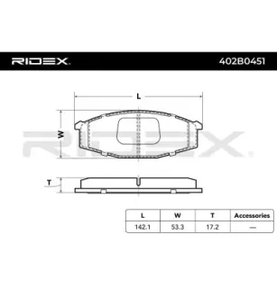 Plaquettes de frein pour NISSAN- 4106002J90, 41060C7025, 41060C7090, 41060C7125, 41060C7126, 41060C7128