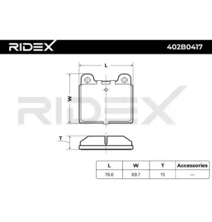 Plaquettes de frein pour ALFA ROMEO, BMW, FORD, MERCEDES-BENZ, OPEL, RENAULT