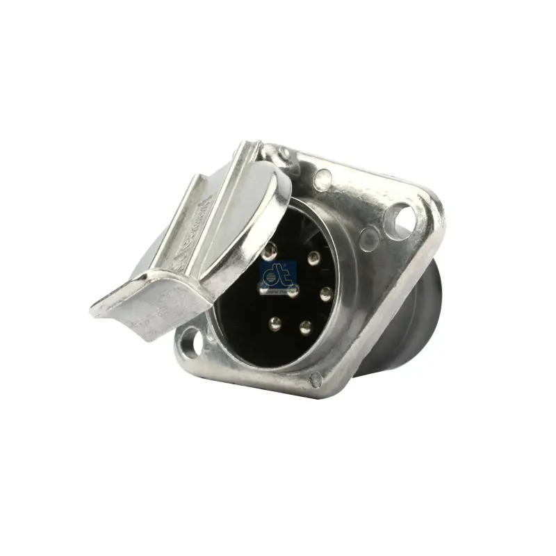 Prise, aluminium, connexion à vis, 24 V, ISO 1185, 7 poles Pour Mack Mid-Liner - MAN Lion's - Mercedes-Benz NG-Series (OM 400). Prise, aluminium, connexion à vis, 24 V, ISO 1185, 7 poles Pour Mack Mid-Liner - MAN Lion's - Mercedes-Benz NG-Series (OM 400).