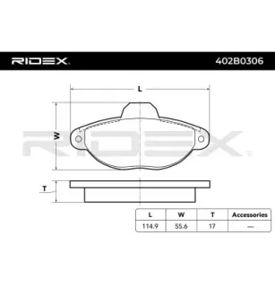 Plaquettes de frein pour FIAT, LANCIA OSCA- 33253