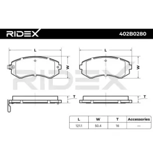 Plaquettes de frein pour NISSAN- 410602N290, 410602N390, 410602N392, 4106034Y90, 410603N390, 4106040F90