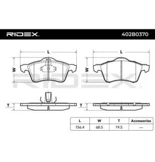 Plaquettes de frein pour VW- 7D0698151 7D0698151E