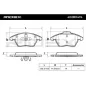 Plaquettes de frein pour AUDI, BRILLIANCE, CITROËN, FORD, PEUGEOT, SEAT, SKODA, VAG, VW- 1J0698151, 1J0698151B