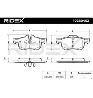 Plaquettes de frein pour MG, ROVER- GBP90342AF SFP100511SLP