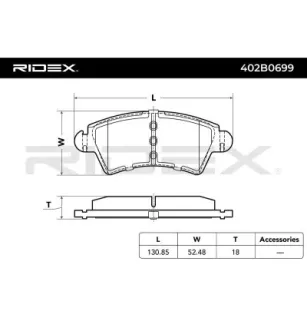 Plaquettes de frein pour CITROËN, PEUGEOT- 425152, 425229 425484