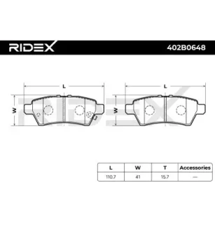 Plaquettes de frein pour NISSAN- 44060EB325, 44060EA090, 44060EA091 D4060EB300