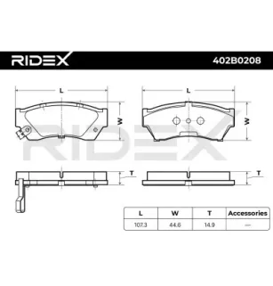 Plaquettes de frein pour MARUTI, NISSAN, SUBARU, SUZUKI SUZUKI (CHANGAN)- 55200C61880000