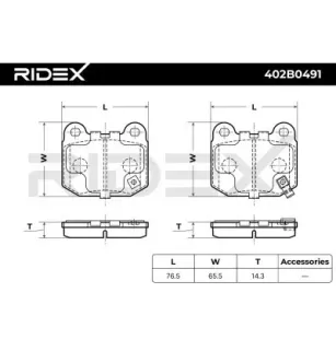 Plaquettes de frein pour LOTUS, MASERATI, MITSUBISHI, NISSAN, OPEL, SUBARU, TOYOTA, VAUXHALL- 9199058 93184617