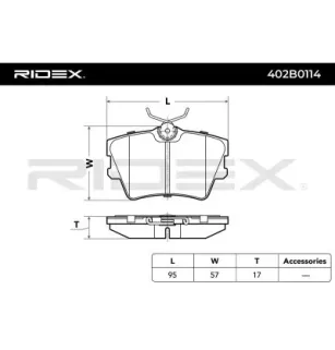 Plaquettes de frein pour AUDI, VW- 701615117, 701691451, 701698451, 701698451A, 7D0698451, 7D0698451A, 7D0698451C 7D0698451D