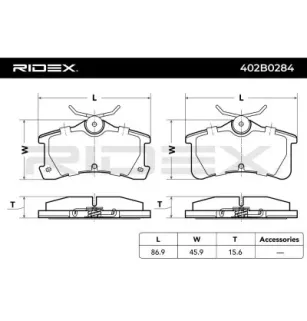 Plaquettes de frein pour TOYOTA- 0446602010, 0446602060, 0446620130, 446602010, 446602060 446620130