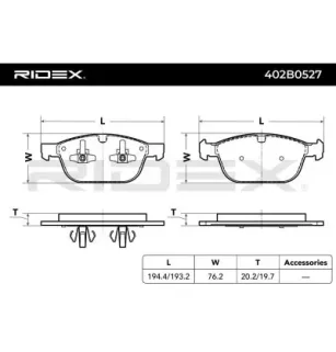 Plaquettes de frein pour EICHER, VOLVO- 30793943, 31277334 31687104