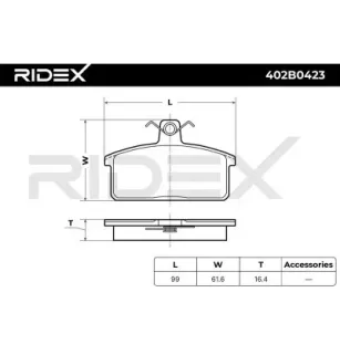 Plaquettes de frein pour FIAT, IVECO, LANCIA, SANTANA, SEAT, SUZUKI- 00000A00154, 00000A00906 00000A01225