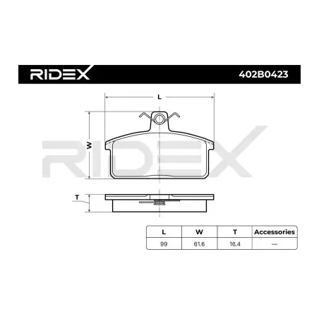 Plaquettes de frein pour FIAT, IVECO, LANCIA, SANTANA, SEAT, SUZUKI- 00000A00154, 00000A00906 00000A01225