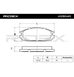 Plaquettes de frein pour NISSAN- 4406005J86, 4406005J87, 4406005J88, 4406020J85, 4406032J85, 4406032J86, 4406088E91