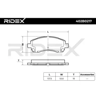 Plaquettes de frein pour SUBARU- 26296AC010, 26296AC011, 26296AC020, 26296AC021, 26296AC000, 26296AC080, 26296AC090