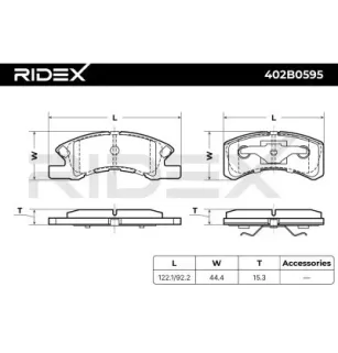 Plaquettes de frein pour DAIHATSU, MITSUBISHI, NISSAN, SUBARU, TOYOTA- 04465B2150 04491BZ010