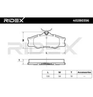 Plaquettes de frein pour VW- 251698151C 251698151F