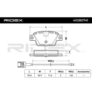 Plaquettes de frein pour FIAT- 77365809