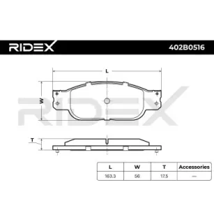 Plaquettes de frein pour DAIMLER, JAGUAR, LINCOLN- XW4Z20001AA, XW4Z2001AA, XW4Z2001BA YU2Z2V001JA