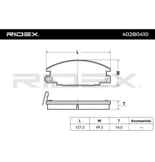 Plaquettes de frein pour ISUZU, OPEL VAUXHALL- 90541257