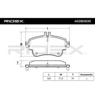 Plaquettes de frein pour MERCEDES-BENZ- 0004201405, 0004202902, 0064204820