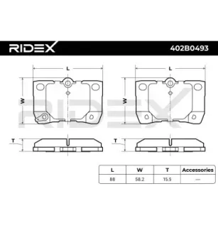 Plaquettes de frein pour EICHER, LEXUS, TOYOTA- 0446630230, 0446630210, 044662219079, 044665301079 04466WY020