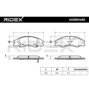 Plaquettes de frein pour KIA- 581012FA10, 581012FA20 581012FA21