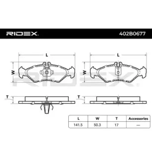 Plaquettes de frein pour DAF, MERCEDES-BENZ, VW- 2D0698451A, 2D0698451C 2D0698451D