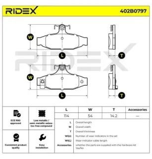 Plaquettes de frein pour ALFAROME/FIAT/LANCI, DAEWOO, SSANGYONG- 4841305000 48413050A0