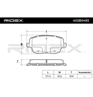 Plaquettes de frein pour SEAT SKODA- 6Q0698151A