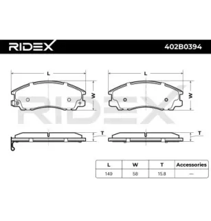 Plaquettes de frein pour HYUNDAI- 58101H1A00 58101H1A10