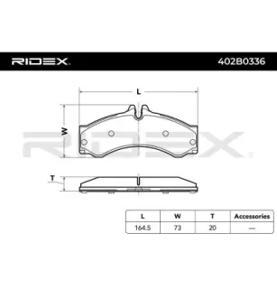 Plaquettes de frein pour CHRYSLER, DODGE, MERCEDES-BENZ, VW- 2D0698151A 2D0698151B