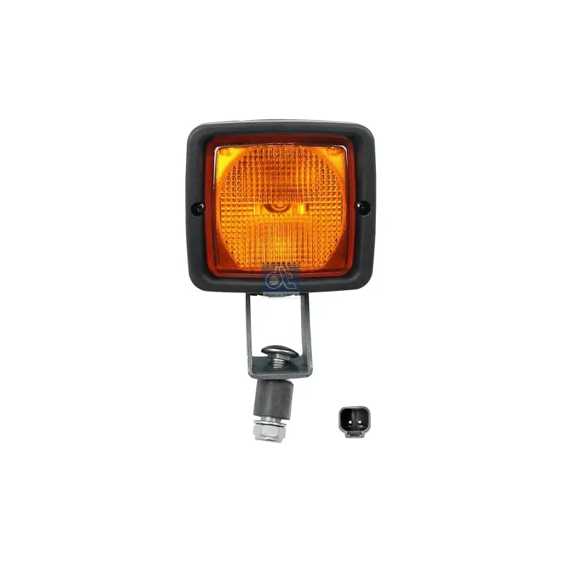 Phare de travail, jaune, 24 V, L: 104 mm, W: 94 mm Pour Renault Kerax, Magnum, Midliner, Midlum, C/CBH/CLM/CLR, Premium.