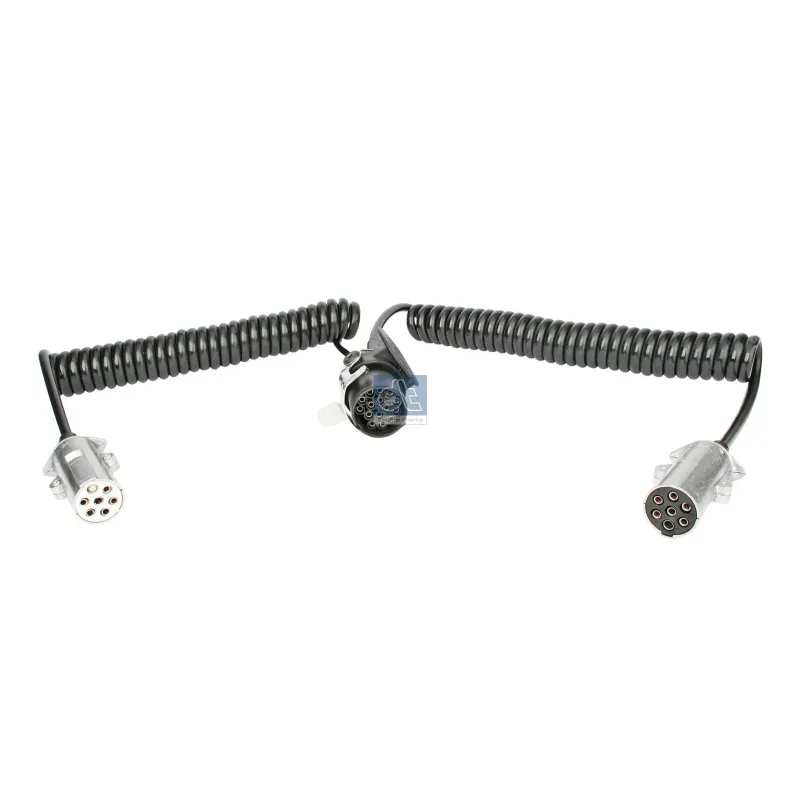 Câble adaptateur électrique, 24 V, L: 3,5 m, 7 poles, ISO 1185/N, 7 poles, ISO 3731/S, 15 poles, ISO 12098 Pour Mack Mid-Liner