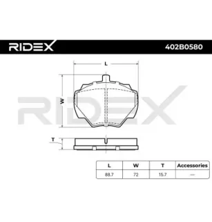 Plaquettes de frein pour LAND ROVER, ROVER- LR032954, RTC3164, SFP000150, SFP000270, SFP500200, STC1274, STC1275