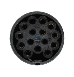 Câble adaptateur électrique, 24 V, L: 4,5 m, 7 poles, ISO 1185/N, 7 poles, ISO 3731/S, 15 poles, ISO 12098 Pour Mack Mid-Liner