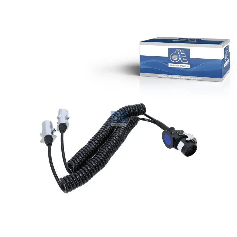 Câble adaptateur électrique, 24 V, L: 4,5 m, 7 poles, ISO 1185/N, 7 poles, ISO 3731/S, 15 poles, ISO 12098 Pour Mack Mid-Liner