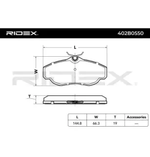 Plaquettes de frein pour LAND ROVER, ROVER- SFP000210, SFP100460, SFP100480, STC1880, STC3195 STC3685