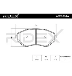 Plaquettes de frein pour MAZDA- LAZ53328Z, LBZ13323Z, LBZ13328Z, LBZ23323Z, LBZ23323ZA, LBZ23328ZA, LBZ33323Z