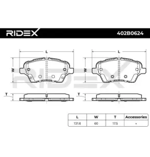 Plaquettes de frein pour FORD, FORD USA- AY112K021CA MEAY1J2K021AA